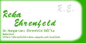 reka ehrenfeld business card